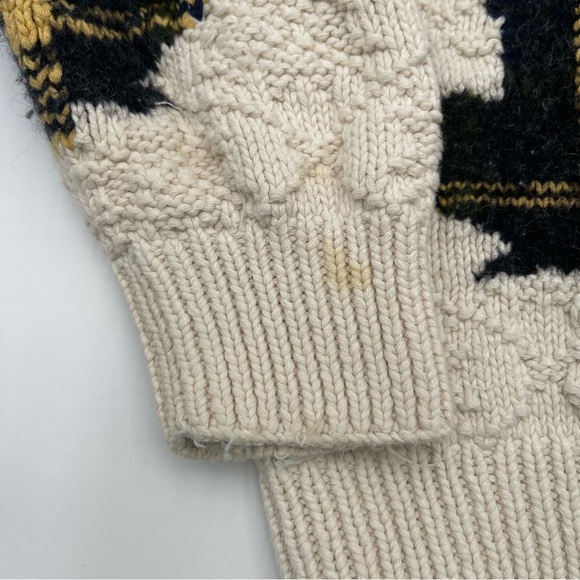 VTG Nautica Sweater Mens Large Wool Blend Fall Hand Knit Retro 90s - Picture 10 of 13